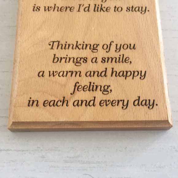 Heartfelt Wooden Plaque - Picture 5 of 5
